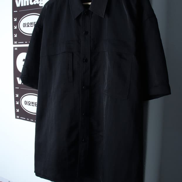 (XL-2XL) 에잇세컨즈 반팔 카라 티셔츠 셔츠 남방-H34251