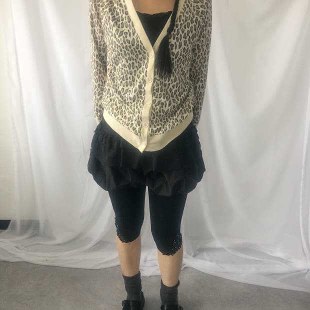 Leopard pattern cardigan
