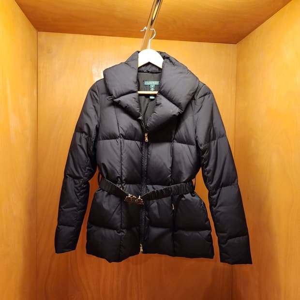 폴로랄프로렌 여성 덕다운 벨티드 패딩 S