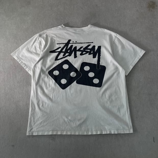 105 스투시 다이스 피그먼트 반팔티