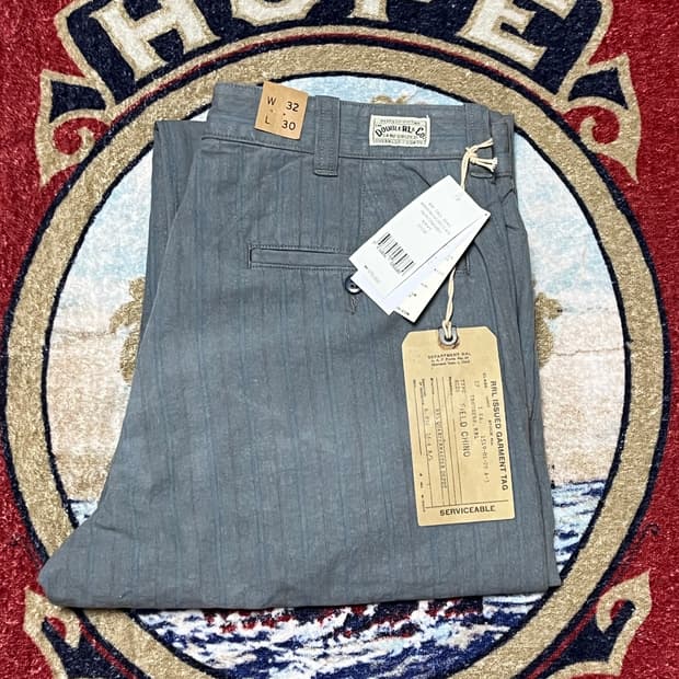 더블알엘 (RRL) 스트라이프 우븐 필드 팬츠