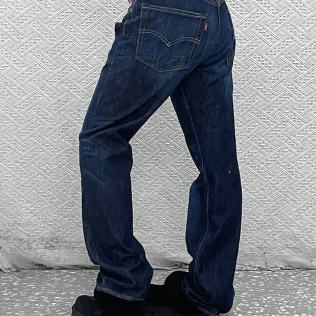 리바이스 504 올드스쿨 빈티지 워싱 데님팬츠 32인치 C07670