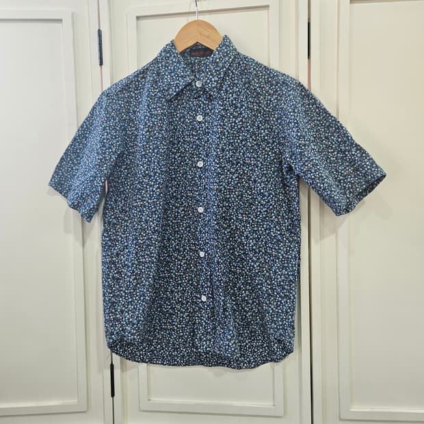 잔꽃 플라워 코튼 셔츠