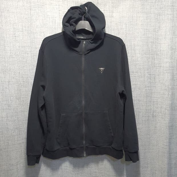 게스 후드 집업 블랙 2XL