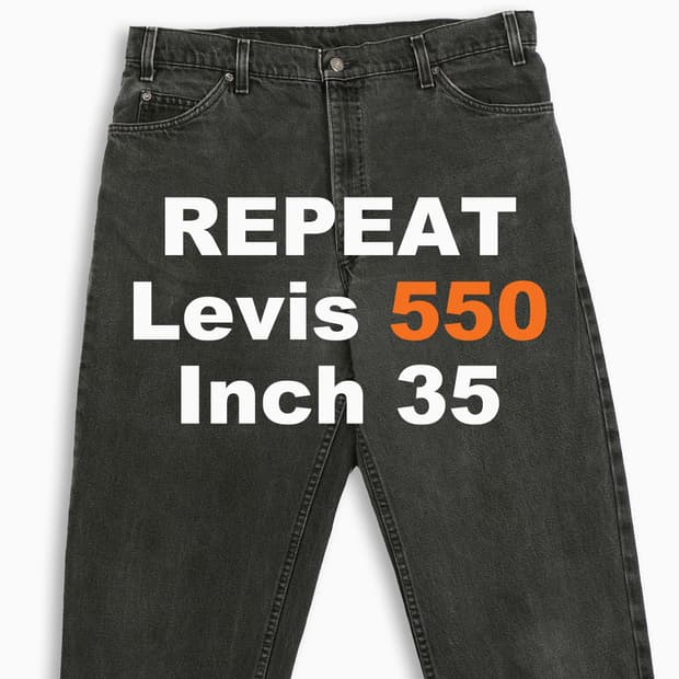 리바이스 550 오렌지탭 흑청 블랙진 90s USA OR55036121