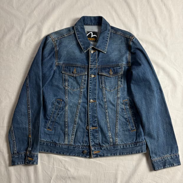 Evisu 데님 트러커 자켓 M