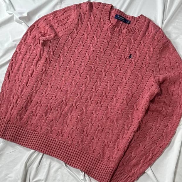 Polo Ralph Lauren Cable Pink Sweater