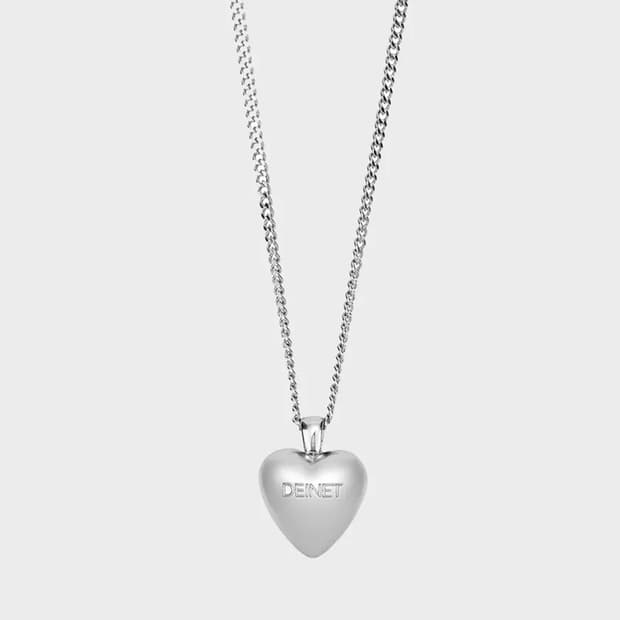다이닛 볼륨 하트 목걸이