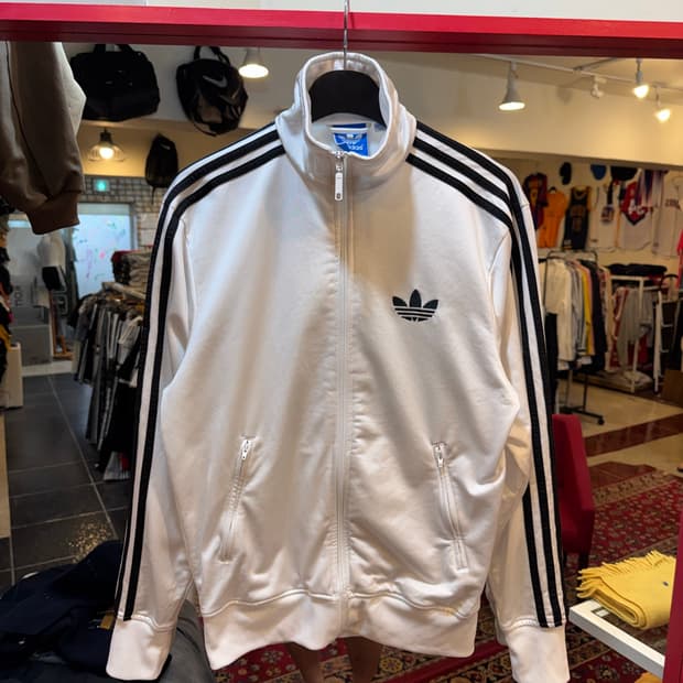 아디다스 구형 파이어버드 트랙탑 져지 화이트 S size