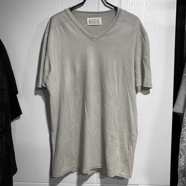 2010ss 마르지엘라 브이넥 반팔 티셔츠