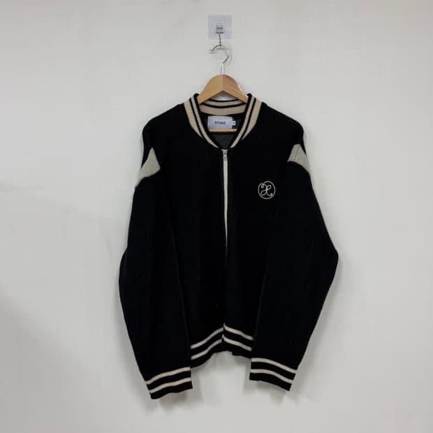 엑스톤즈 니트집업자켓M
