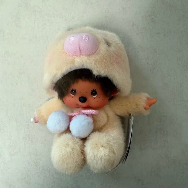 몬치치 애니멀 고전 돼지 인형