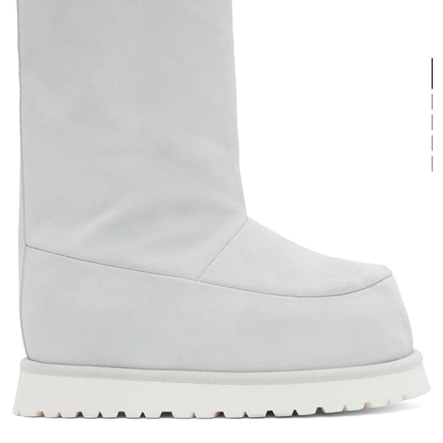 (230) MM6 오프화이트 스웨이드 부츠 36