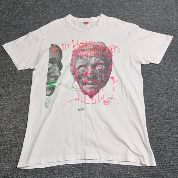 슈프림 x 버트홀 서퍼스 싸이킥 반팔티