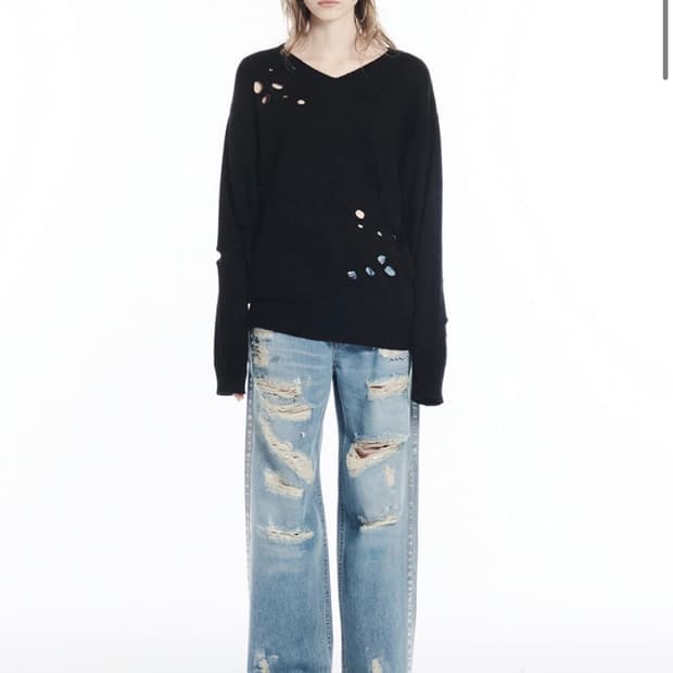 세릭 cerric SILVERY DESTROYED 데님팬츠