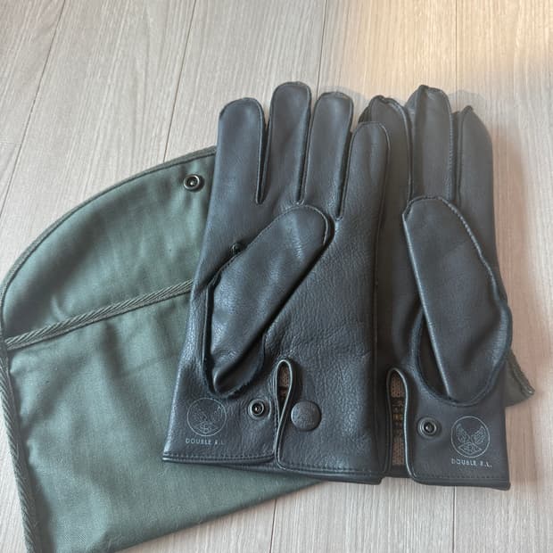 rrl 더블알엘 레더 글러브 L