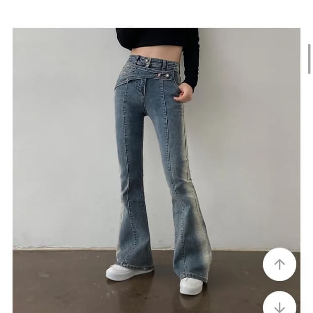 에이블리 하이웨스트 y2k 부츠컷 M사이즈