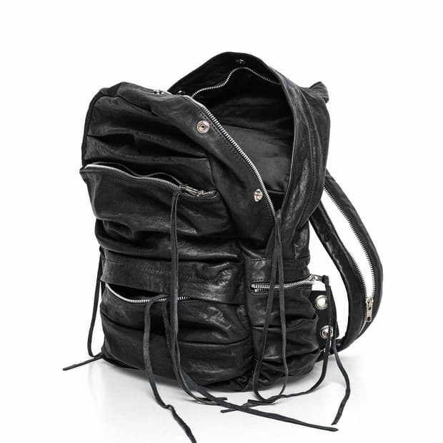 구합니다 Split Strap Leather Backpack