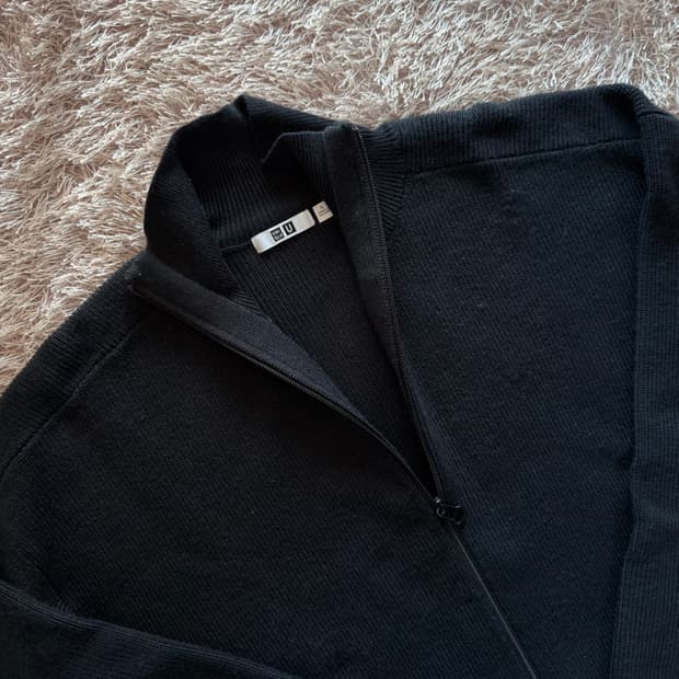 유니클로u 니트집업 L