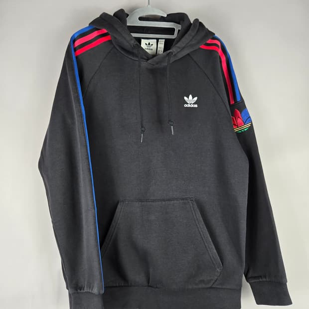 [무료배송]아디다스 L 남성 3D 트레포일 후디 기모 후드티 블랙