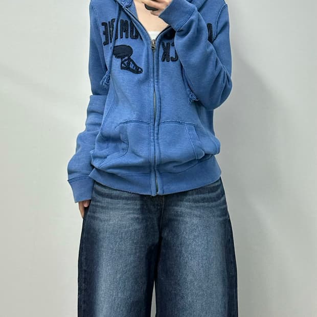 아베크롬비 y2k 와투케 윙슈즈 네이비 후드집업