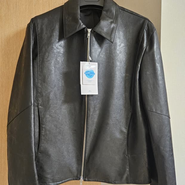 리파인드 라인 레더 자켓 [BLACK]