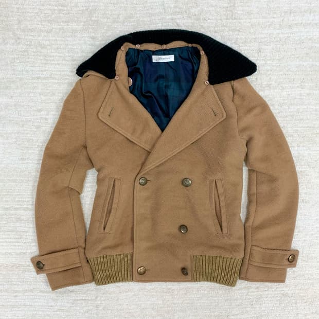 Brown Double-Button Jacket  