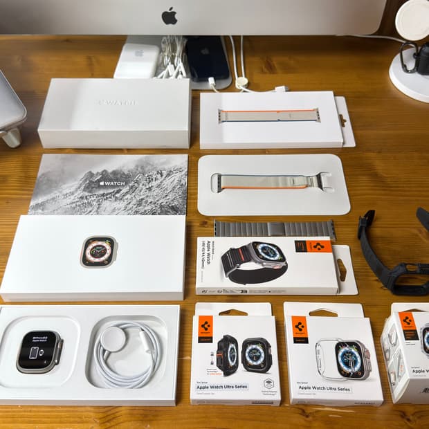 애플 - 애플워치 울트라 (내추럴 티타늄), 49mm