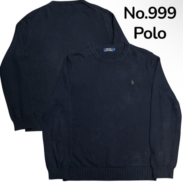 폴로 신형 네이비 니트 L