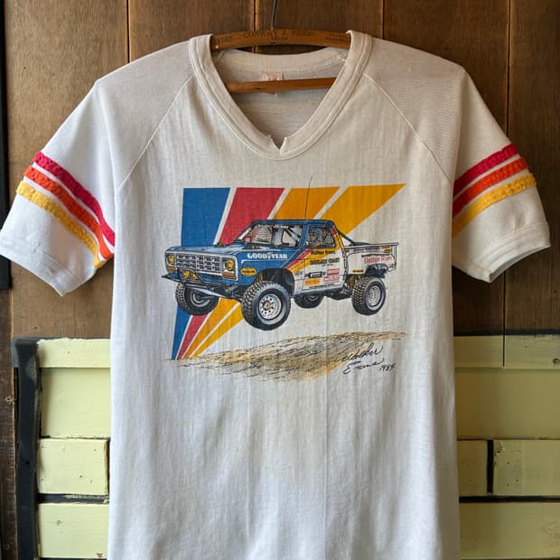 80s Vintage Football Tee Made in USA