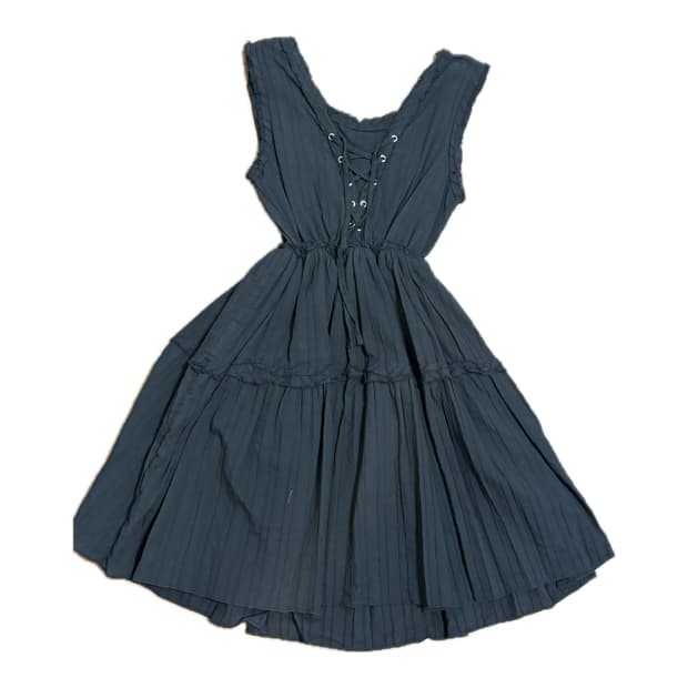 블랙 프릴 원피스