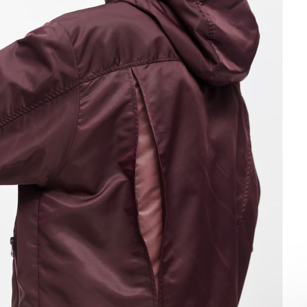 BACK FLASH WAYNE HOOD JUMPER BURGUNDY