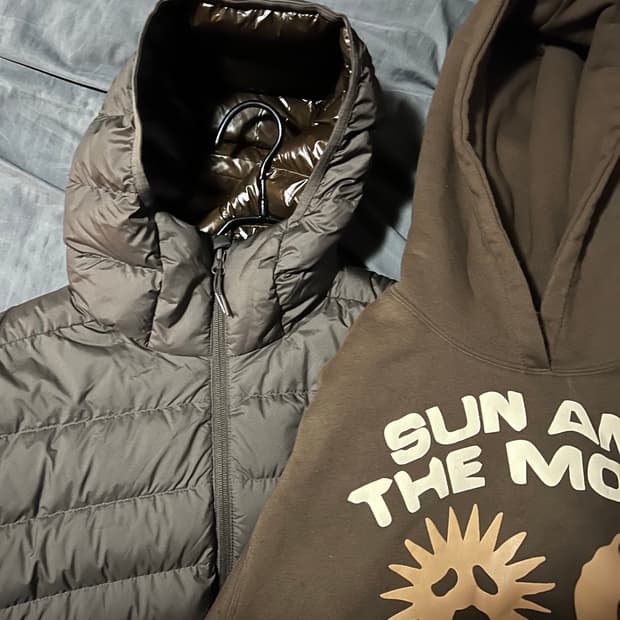 무탠다드 시티 레저 경량패딩 브라운 M사이즈