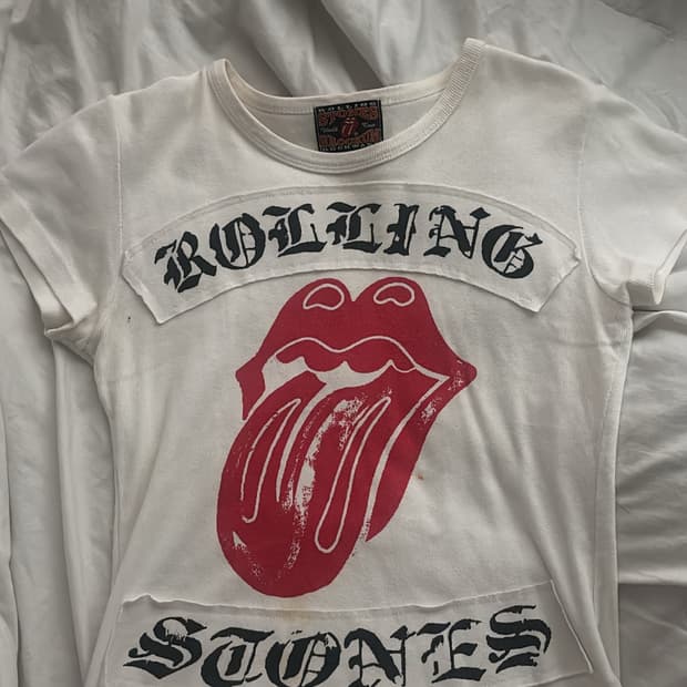 Rolling Stones 롤링스톤즈 레터링 빅로고 반팔티