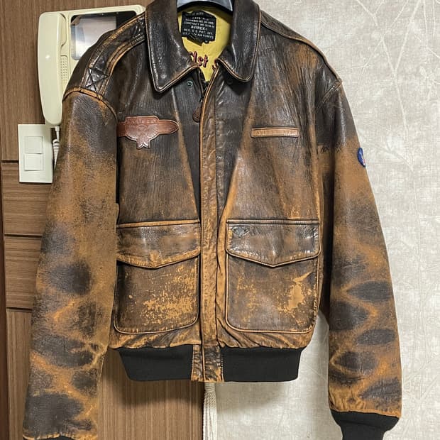 90’s OG 에이징 아비렉스 a-2 자켓