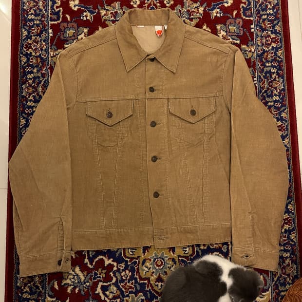 70s Levis 70505 코듀로이 트러커 자켓