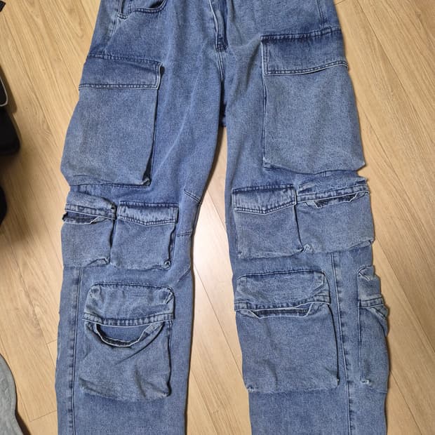 도미넌트 카고팬츠 블루 판매합니다