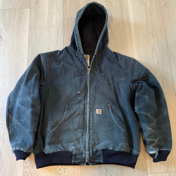 [XL] 빈티지 칼하트 디스트레스드 액티브 자켓 J140 BLK