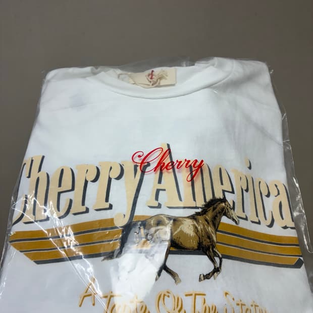 [M]cherry la 티셔츠 화이트