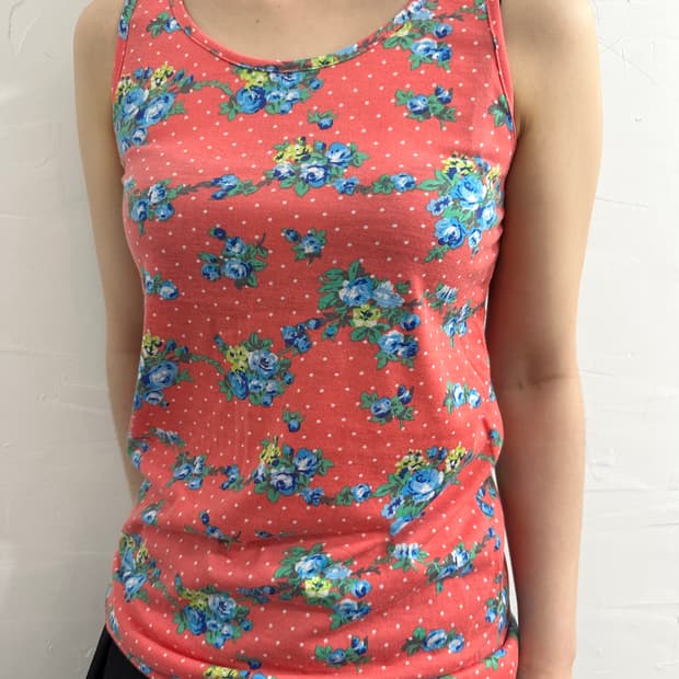 flower dot sleeveless