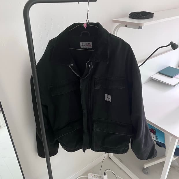 스투시 워크기어 캔버스 자켓