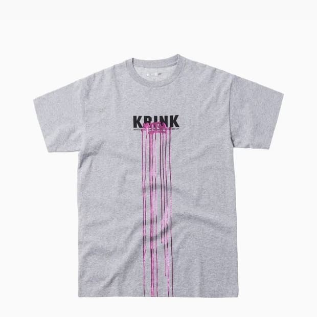 (정품) KITH 키스 X 크링크 티셔츠 그레이 반팔 라지