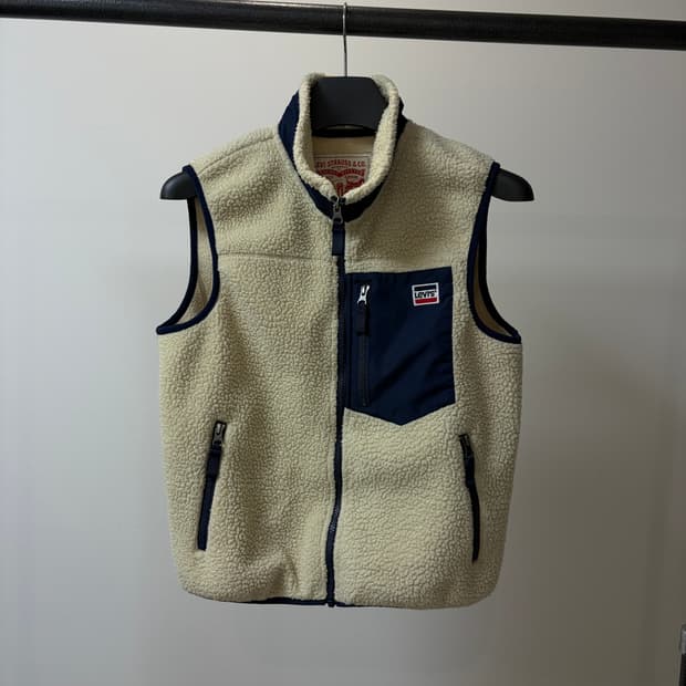 (S) levis 리바이스 양털 후리스 조끼