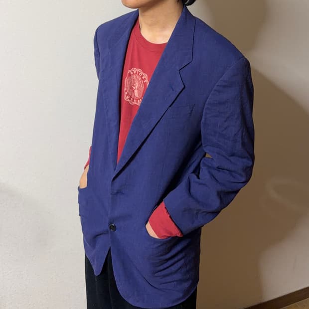 휴고보스 울 린넨 자켓