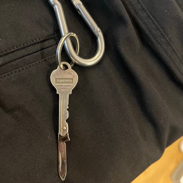 슈프림 티파니 나이프 키체인 실버 925