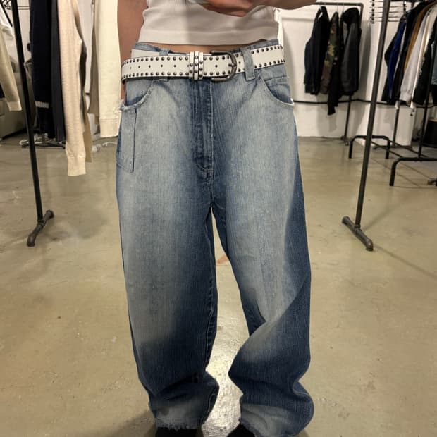 빈티지 데님팬츠