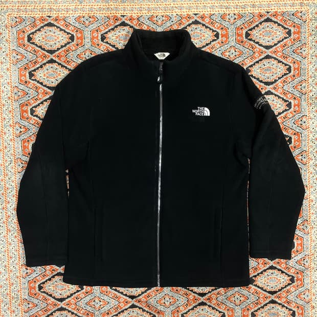 노스페이스 블랙 밍크 기모 플리스 집업 자켓 남성100
