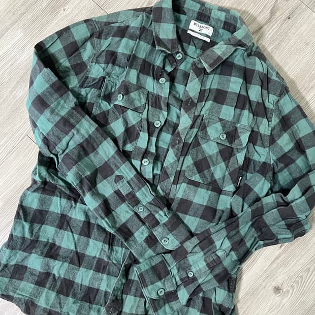 체크남방 라지사이즈