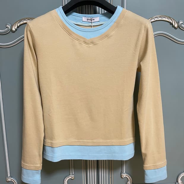 (S) 기마구아스 SAMM T-SHIRT BEIGE BLUE