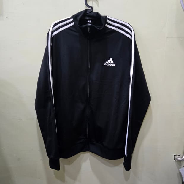 아디다스 블랙 트랙 집업 자켓 XL